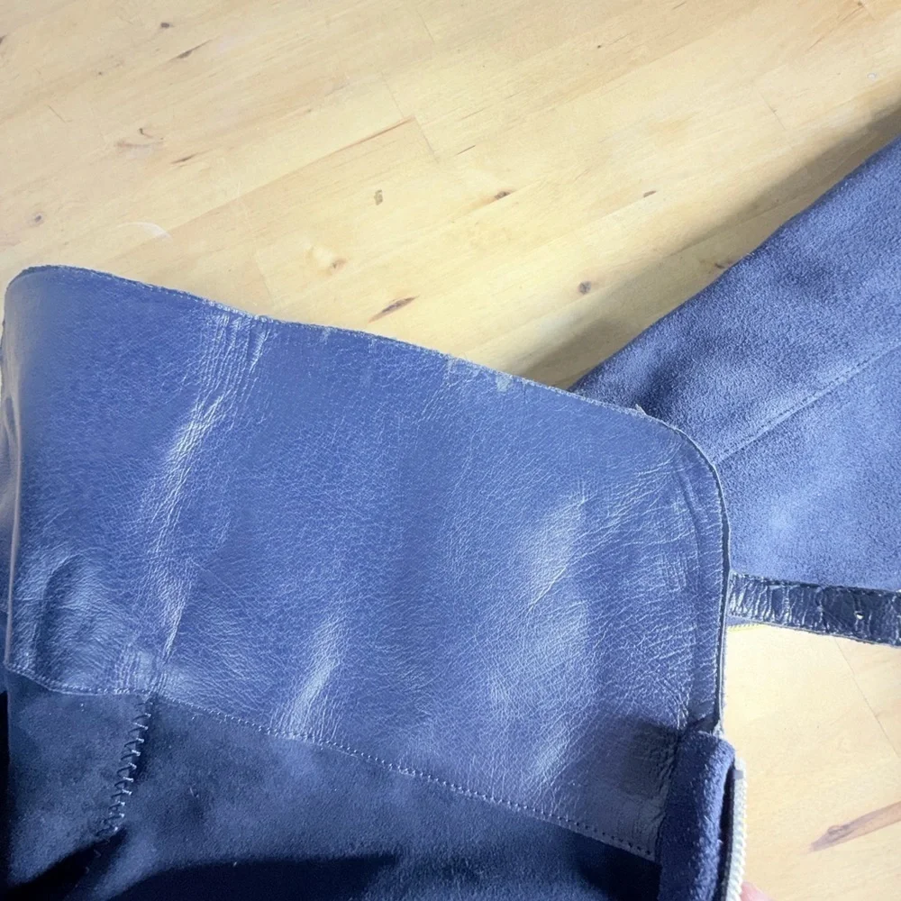 Charles David Blue Suede Over the Knee Boots Women’s 6.5 Charles David